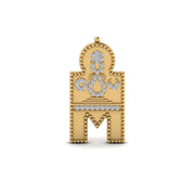 Diamond Sun Moon Design Thali